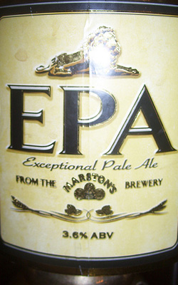Бокал и крантик English Pale Ale, он же Marston's EPA - фото