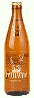 Фирменная бутылка пива Афанасий Gold Premium