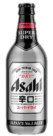 Фирменная бутылка пива Asahi Super Dry