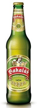 Фирменная бутылка пива Bakalar Svetly Lezak