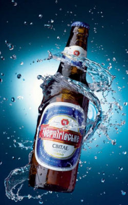Черниговское пиво - фирменная бутылка сорта Свiтле