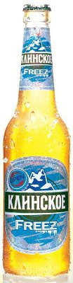 Фирменная бутылка пива Клинское FREEZ - фото