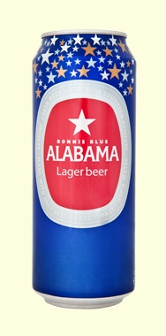 Фирменная бутылка пива Очаково Alabama