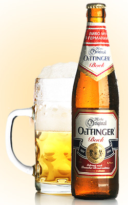 Пиво OeTTINGER Bock в бокале