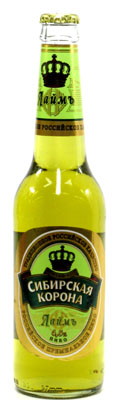 Фирменная бутылка пива Сибирская корона Лаймъ - фото