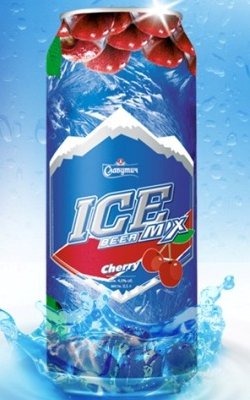 Банка Славутич ICE Mix Cherry и освежающие брызги
