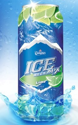 Фирменная банка Славутич ICE Mix Lime. Рекламное фото.