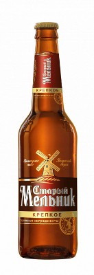 Фото Старый мельник Крепкое - фирменная бутылка пива