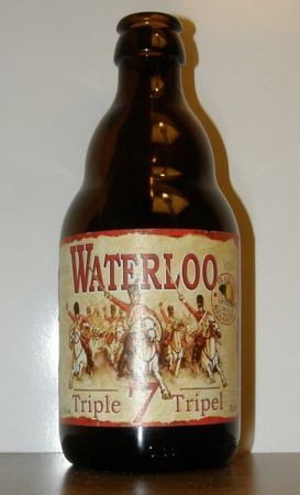 Фирменная бутылка отличного пива Waterloo 7 Triple
