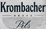 Фирменная баночка пива Krombacher Pils