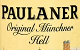 Фирменная бутылка пива Paulaner Original Munchner Hell