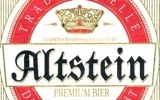 Фирменная бутылка и банка пива Altstein Premium