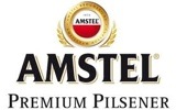 Фирменная бутылка пива Amstel Premium Pilsener