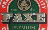 Фирменная литровая баночка пива Faxe Premium