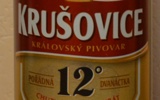 Фирменная бутылка пива Krusovice 12
