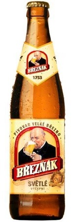 Фирменная бутылка пива Breznak Svetle Vycepni