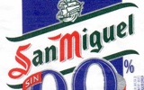 Фирменная бутылка пива San Miguel 0,0%
