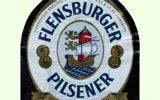 Фирменная бутылка пива Flensburger Pilsener
