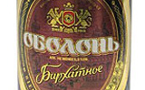 Картинка пива Оболонь Бархатное в стеклянной бутылке