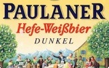 Фирменная бутылка пива Paulaner Hefe-Weissbier Dunkel