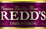 Фирменная бутылка пива Redds Dark Passion