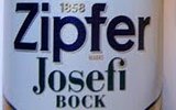 Фирменная бутылочка и бокальчик австрийского пива Zipfer Josefibock